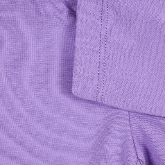 Colanți scurți din bumbac cu logo brodat, violet Benetton 221495 3