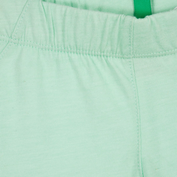 Pantaloni scurți cu volane, pentru fetițe, verde deschis Benetton 221518 2
