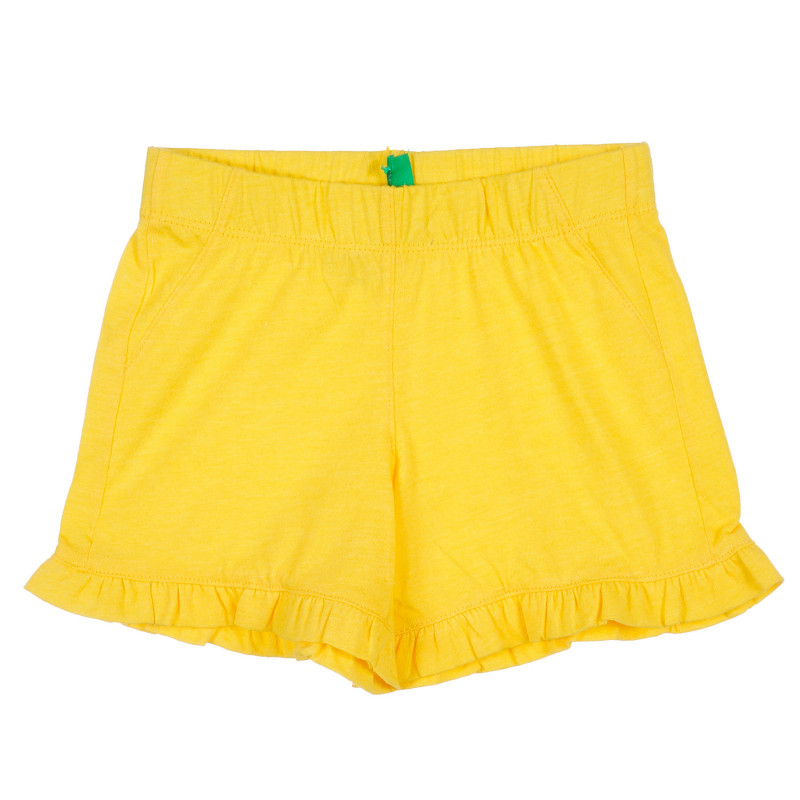 Pantaloni scurți cu volane, galben  221521