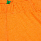 Pantaloni scurți cu volane, pentru un fetițe, portocaliu Benetton 221530 2