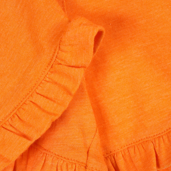 Pantaloni scurți cu volane, pentru un fetițe, portocaliu Benetton 221531 3