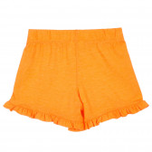 Pantaloni scurți cu volane, pentru un fetițe, portocaliu Benetton 221532 4