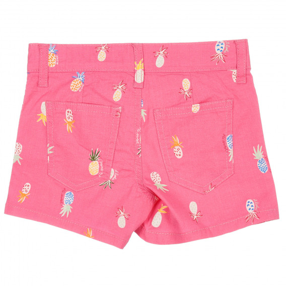 Pantaloni cu imprimeu ananas, roz Benetton 221544 4