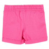 Pantaloni scurți din bumbac cu margine întoarsă, pentru bebeluși, roz Benetton 221584 4