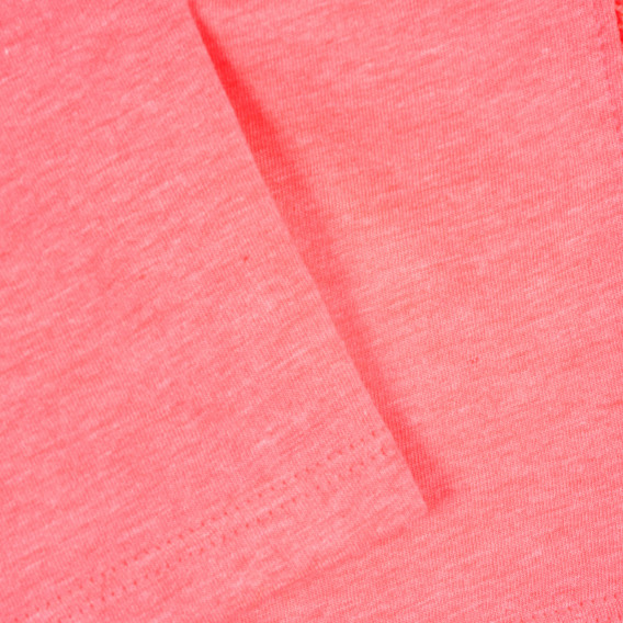 Pantaloni scurți din bumbac cu margine decorativă pentru bebeluși, roz Benetton 221594 3