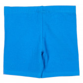 Colanți scurți cu logo brodat, albastru Benetton 221615 4