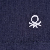 Colanți scurți cu logo brodat, de culoare albastră Benetton 221665 2