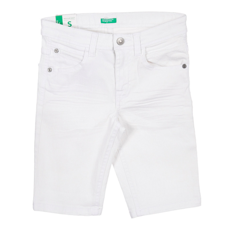 Pantaloni scurți din denim albi  221684