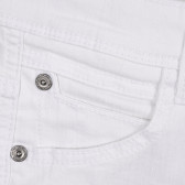 Pantaloni scurți din denim albi Benetton 221685 2