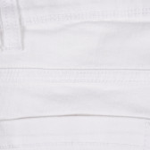 Pantaloni scurți din denim albi Benetton 221686 3
