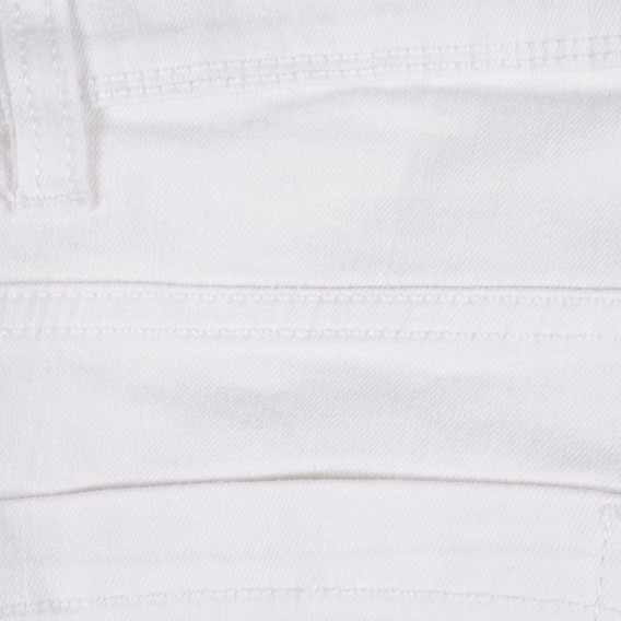 Pantaloni scurți din denim albi Benetton 221686 3