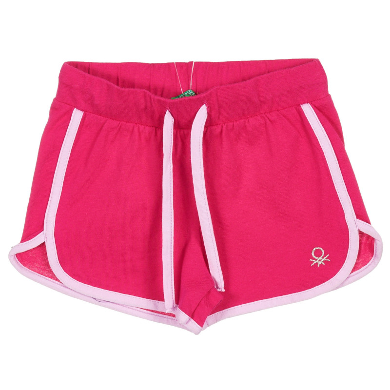 Pantaloni scurți din bumbac cu margini roz deschis  221688