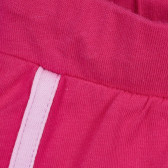 Pantaloni scurți din bumbac cu margini roz deschis Benetton 221689 2