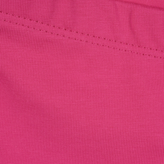 Colanți roz din bumbac, cu logo  Benetton 221745 2