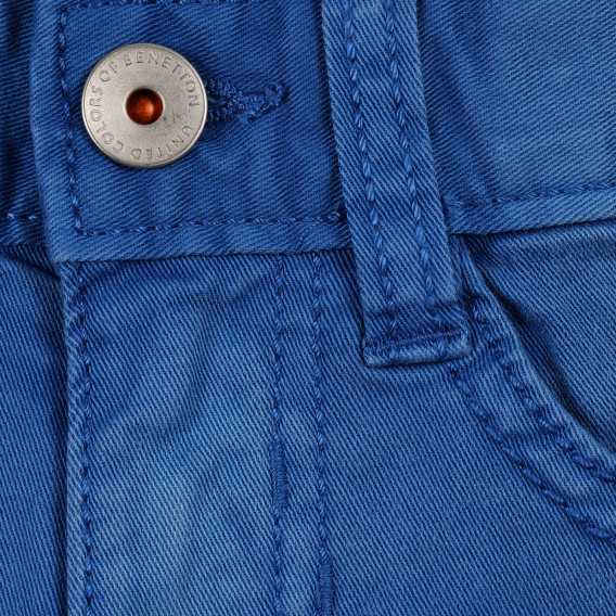 Pantaloni scurți din denim pentru bebeluși, albaștri Benetton 221807 2