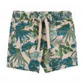 Pantaloni scurți cu imprimeu floral, bej Benetton 221815 