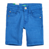 Pantaloni scurți din denim, albaștri Benetton 221875 