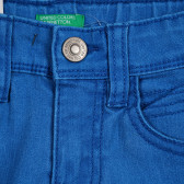 Pantaloni scurți din denim, albaștri Benetton 221876 2
