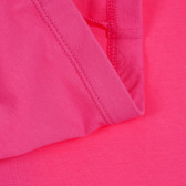 Colanți din bumbac cu logo brodat, de culoare roz Benetton 221912 2