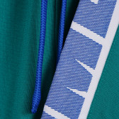 Pantaloni scurți din bumbac cu accente albastre, verzi Benetton 221958 2
