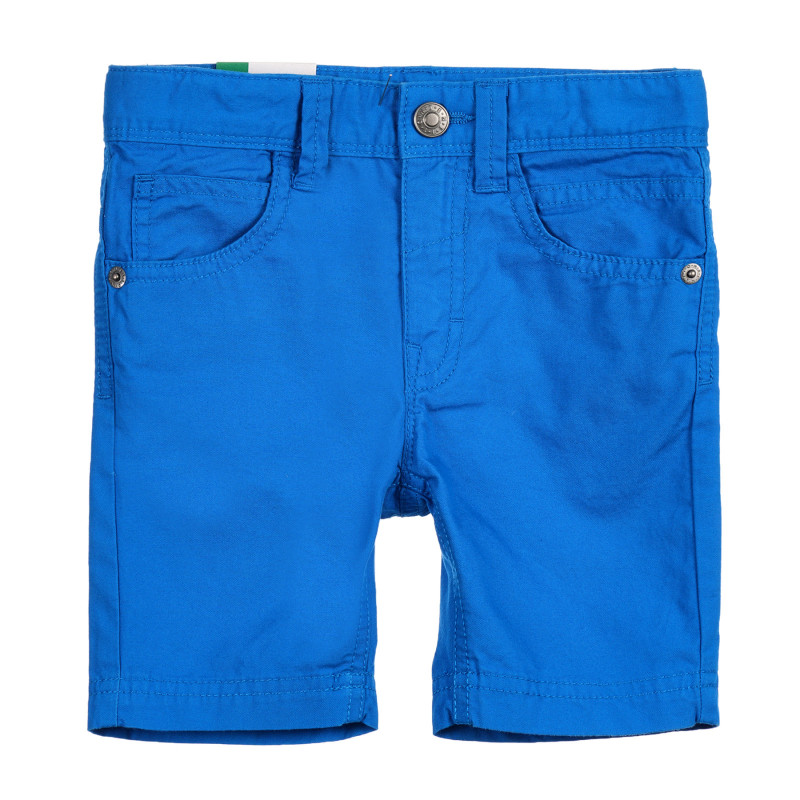 Pantaloni scurți din bumbac pentru bebeluși, în albastru  222038
