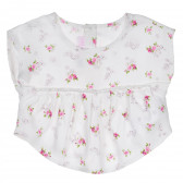 Tricou cu imprimeu floral pentru fetițe, alb Chicco 222073 