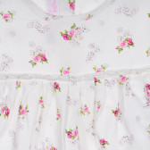 Tricou cu imprimeu floral pentru fetițe, alb Chicco 222074 2