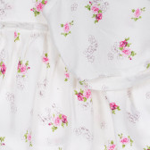 Tricou cu imprimeu floral pentru fetițe, alb Chicco 222075 3