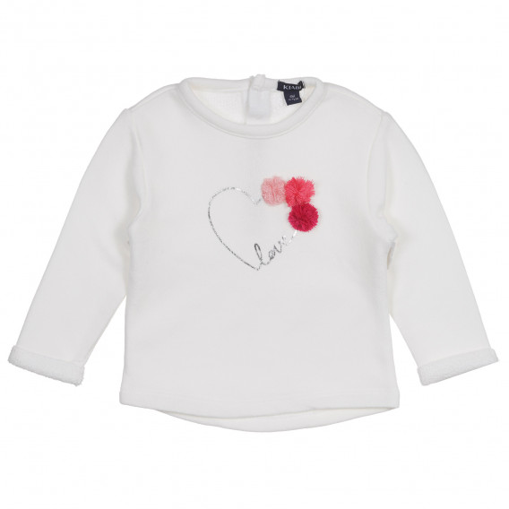 Bluză pentru bebeluși, de culoare albă KIABI 222132 