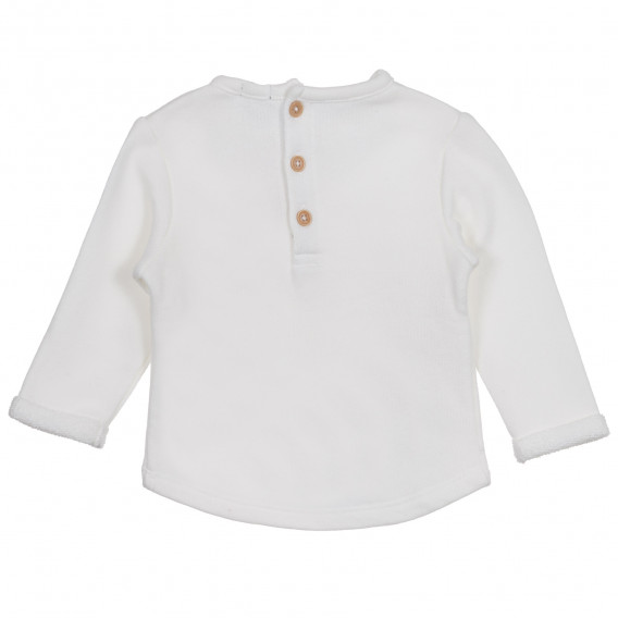Bluză pentru bebeluși, de culoare albă KIABI 222135 4
