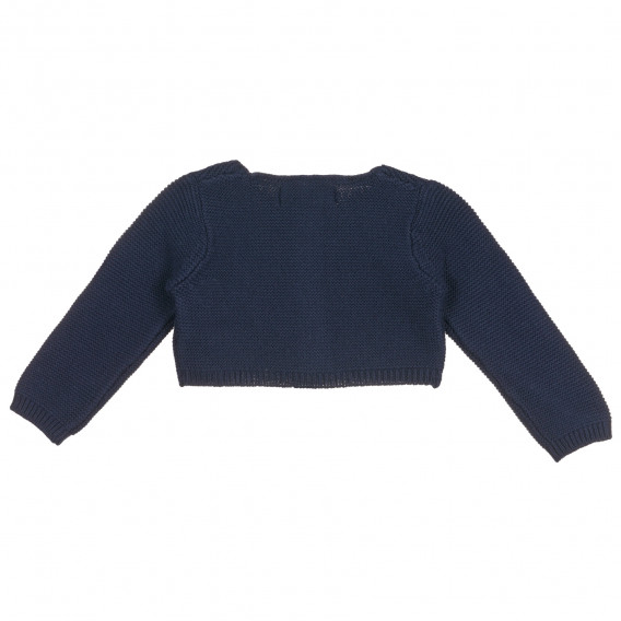 Cardigan scurt tricotat pentru bebeluși, albastru ZY 222179 4