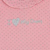 Rochie din bumbac cu mâneci lungi pentru fetițe - roz Chicco 222321 2
