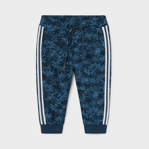Pantaloni cu imprimeu de palmier pentru bebeluși, albastru Mayoral 222432 