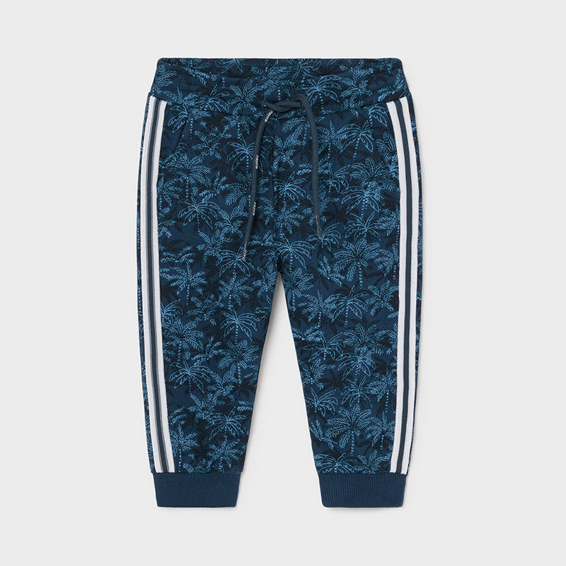 Pantaloni cu imprimeu de palmier pentru bebeluși, albastru  222432
