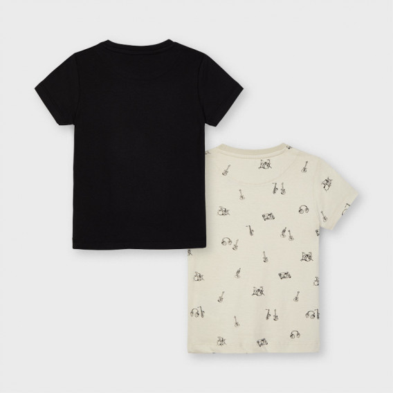 Set de bumbac format din două tricouri în gri și negru Mayoral 222505 2