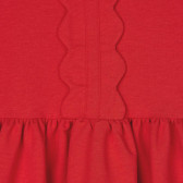 Rochie decupată cu bucle la mâneci, roșie Mayoral 222584 3