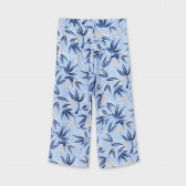 Pantaloni cu imprimeu floral, albastru deschis Mayoral 222649 2