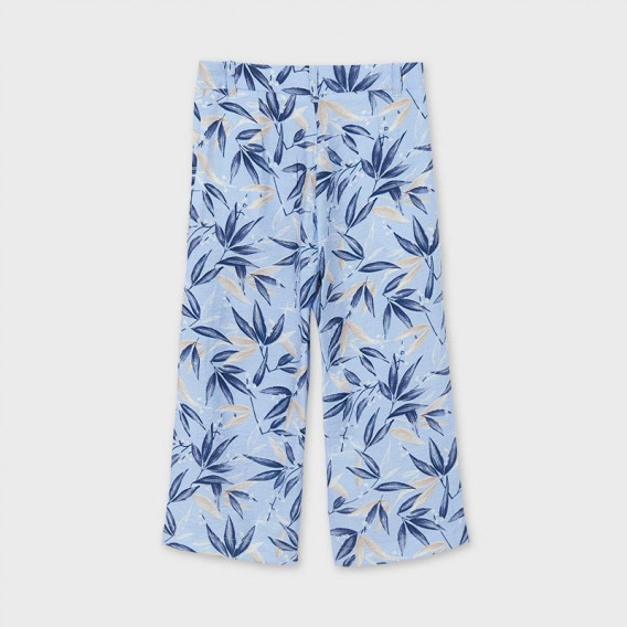 Pantaloni cu imprimeu floral, albastru deschis Mayoral 222649 2