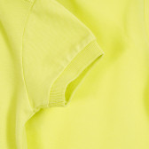 Bluză verde din bumbac cu mâneci scurte și sigla mărcii Benetton 223503 3