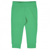 Pantaloni sport de bumbac pentru băieței, verzi Benetton 223626 
