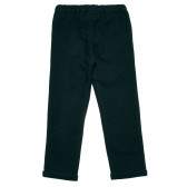 Pantaloni cu panglică, verde închis Benetton 223669 4