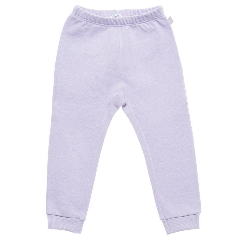 Pantaloni sport din bumbac, violet deschis  223874
