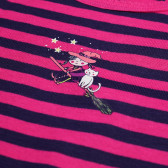 Bluză cu dungi cu bretele groase, în roz și albastru SCHIESSER 223904 3