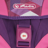 Rucsac roz și violet completat cu geantă și penar pentru fete Herlitz 224111 3