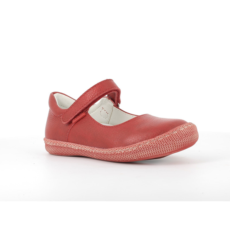 Pantofi din piele tip balerină, roșii  224149