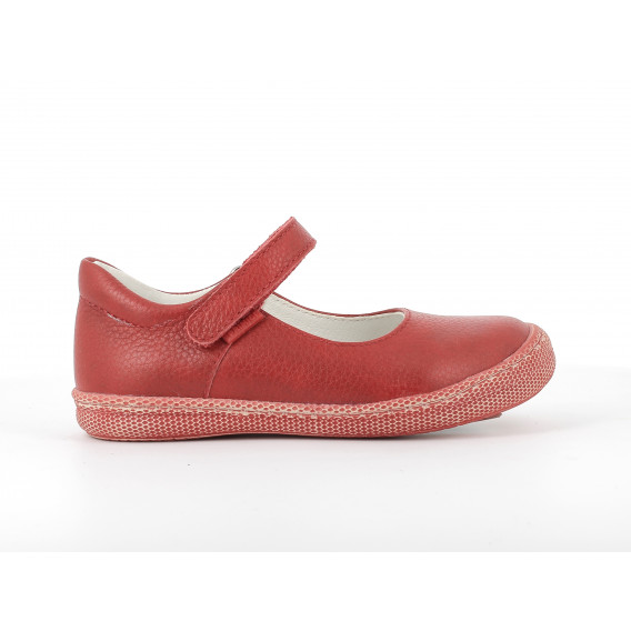 Pantofi din piele tip balerină, roșii PRIMIGI 224150 2