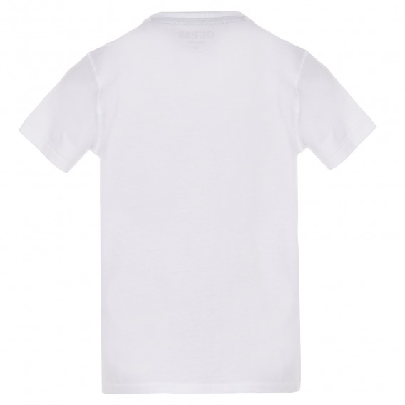Tricou din bumbac cu sigla mărcii, alb Guess 224291 3