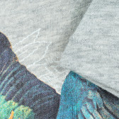 Tricou din bumbac cu imprimeu grafic pentru bebeluși, gri Benetton 224480 3