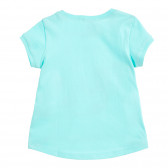 Tricou din bumbac cu imprimeu sirena pentru bebeluș, albastru deschis Benetton 224493 4