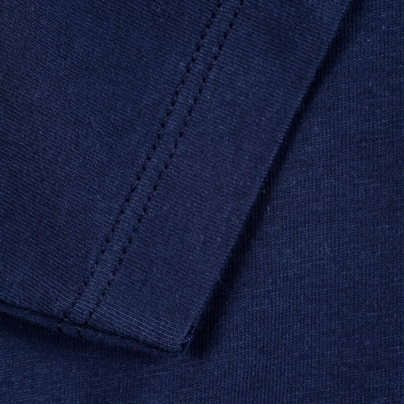 Tricou din bumbac cu sigla mărcii albastru închis Benetton 224504 3